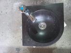 Te koop: toilet hardsteen hoekwasbakje, Doe-het-zelf en Verbouw, Sanitair, Ophalen, Gebruikt, Toilet
