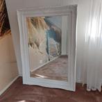 witte brocante spiegel 112 cm x 82 cm, Ophalen, Gebruikt, Rechthoekig, Minder dan 100 cm