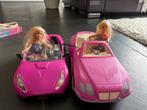 Barbie poppen (x2) en autos (x2) en veel kleertjes/schoenen, Ophalen of Verzenden, Zo goed als nieuw, Barbie