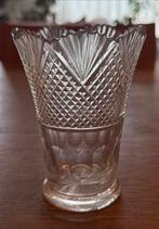 Wilhelmina Kristallen vaasje met ruit- en waaierpatroon, Antiek en Kunst, Ophalen of Verzenden