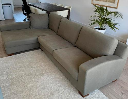 T.e.a.b. mooie Danca design bank met chaise longue., Huis en Inrichting, Banken | Complete zithoeken, Gebruikt, Ophalen