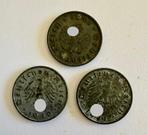 3 munten van 10 pfenning WW2, Verzamelen, Militaria | Tweede Wereldoorlog, Ophalen of Verzenden, Overige soorten