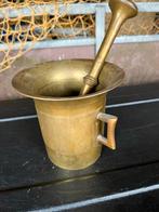 Antieke Bronzen Vijzel met Stamper, Ophalen, Brons