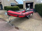Quicksilver rubberboot met 20 pk honda buitenboordmotor, Watersport en Boten, Rubberboten, Ophalen of Verzenden