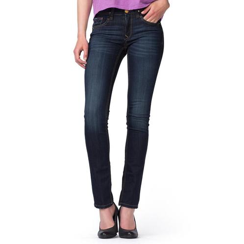 Tommy Hilfiger Naomi jeans straight leg donkerblauw mt 30/32, Kleding | Dames, Spijkerbroeken en Jeans, Nieuw, W30 - W32 (confectie 38/40)