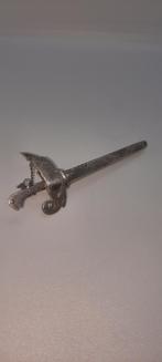 Antieke Zilveren Dasspeld Zwaard, Ophalen of Verzenden, Zilver
