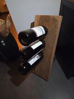 Houten wijnrek voor 3 flessen, 50 tot 75 cm, Ophalen of Verzenden, Zo goed als nieuw, Minder dan 5 flessen