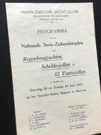 HAARLEMSCHE  JACHT CLUB PROGRAMMA 1918, Watersport en Boten, Ophalen of Verzenden, Gebruikt, Genaker