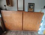 Vintage kast, schoolkast met schuifdeuren, retro, jaren 60, Huis en Inrichting, Kasten | Roldeurkasten en Archiefkasten, 150 tot 200 cm