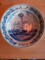 Delfts blauw wandbord Euromast rotterdam Porceleyne fles, Ophalen of Verzenden