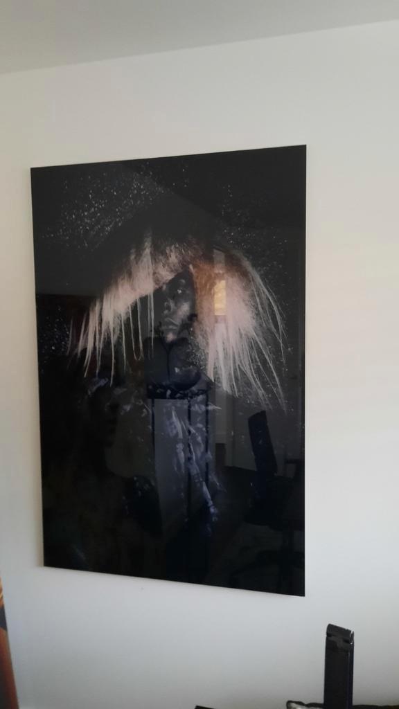 Glaschilderij 80x120cm - Modern Portret, Antiek en Kunst, Kunst | Tekeningen en Foto's, Ophalen of Verzenden