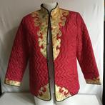 China style rood-goud vintage jasje (M/L), Kleding | Dames, Gelegenheidskleding, Gedragen, Maat 42/44 (L), Vintage, Ophalen of Verzenden