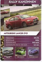 W2714 autokaartje mitsubishi lancer evo, Ophalen of Verzenden, Zo goed als nieuw