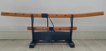 Chinese Dao Zwaarden Set met Standaard (samurai zwaarden) beschikbaar voor biedingen