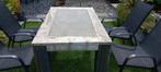 Tuintafel met stenen blad, Ophalen, Gebruikt, Rechthoekig