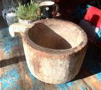 Oude Houten doorleefde Vijzel - Brocante , landelijk, Ophalen of Verzenden