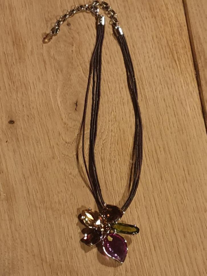 Swarovski Ketting met Kristallen Bloem, Sieraden, Tassen en Uiterlijk, Kettingen, Zo goed als nieuw, Overige materialen, Overige kleuren