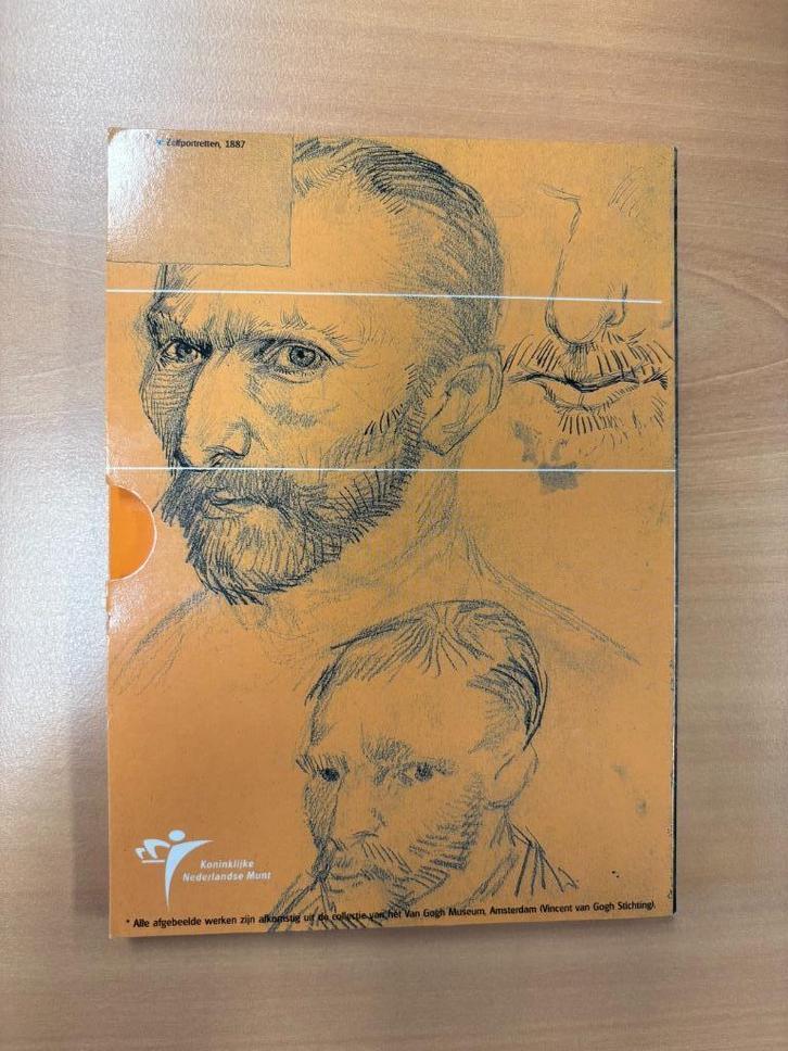 Vijfje proof Vincent van Gogh in blister van KNM 2003, Postzegels en Munten, Munten | Europa | Euromunten, Losse munt, 5 euro