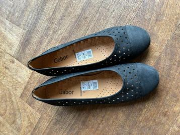 Gabor ballerina's donkerblauw, maat 6 = 39, ZGAN! beschikbaar voor biedingen