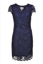 Joseph Ribkoff elegant kanten chique jurk mt 46, Blauw, Knielengte, Ophalen of Verzenden, Zo goed als nieuw