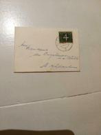 envelopje met postzegel Nederland 4 cent 1959, Postzegels en Munten, Ophalen of Verzenden, Na 1940, Gestempeld