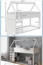 Huisjesbed - Zo Goed Als Nieuw!, Ophalen, 85 tot 100 cm, Zo goed als nieuw, Hoogslaper of Stapelbed