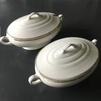 2 antieke Petrus Regout Maastricht terrines dekschalen Kerst, Huis en Inrichting, Keuken | Servies, Ophalen of Verzenden, Zo goed als nieuw