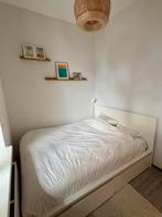 Ikea Malm Bed 160x200 + Lades & Valevåg Matras, Huis en Inrichting, Slaapkamer | Bedden, Ophalen, Gebruikt, Wit, Tweepersoons