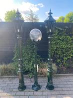 Mooie buitenverlichting 3 stuks lantaarnpaal, Tuin en Terras, Buitenverlichting, Ophalen of Verzenden, Zo goed als nieuw