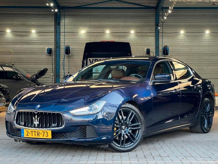 Maserati Ghibli 3.0 D 2014 Blauw, Auto's, Maserati, Particulier, Ghibli, Achteruitrijcamera, Adaptieve lichten, Airbags, Airconditioning