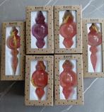 Glazen pegels in warme kleur - set van 6, Ophalen of Verzenden, Nieuw