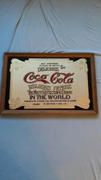 Vintage coca cola advertentie spiegel, Antiek en Kunst, Antiek | Spiegels, Ophalen, Rechthoekig, Minder dan 100 cm