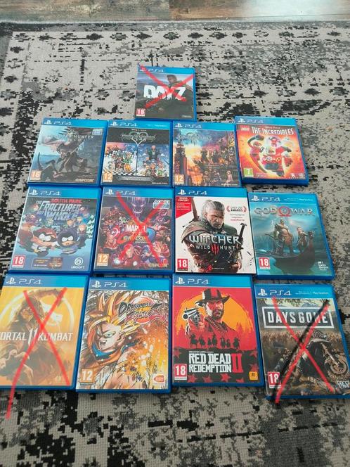 Diverse Ps4 games, Spelcomputers en Games, Spelcomputers | Sony PlayStation 4, Zo goed als nieuw, Slim, Met 1 controller, Verzenden