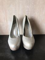 glitter stiletto's / plateau pumps, maat 37, kleur zilver, Kleding | Dames, Schoenen, Z.C.M. Mode, Ophalen of Verzenden, Zo goed als nieuw