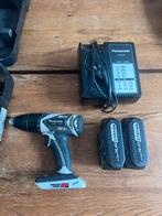 Panasonic boormachine EY7940, twee accu’s, lader, koffer, Doe-het-zelf en Verbouw, Gereedschap | Boormachines, Ophalen, Gebruikt