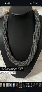 Marokkaanse ketting grijs, Sieraden, Tassen en Uiterlijk, Kettingen, Ophalen of Verzenden, Zo goed als nieuw, Grijs