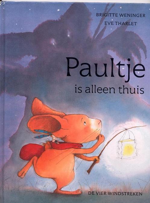 Prentenboek - Paultje is alleen thuis - 4 Windstreken - bang, Boeken, Kinderboeken | Kleuters, Zo goed als nieuw, Fictie algemeen