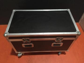 Degelijke flightcase met Penn Elcom hardware en zwenkwielen beschikbaar voor biedingen