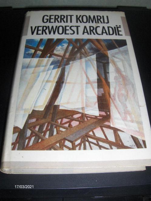 Nederlandse Literatuur-Gerrrit Komrij-Verwoest Arcadië-, Boeken, Literatuur, Zo goed als nieuw, Nederland, Ophalen of Verzenden