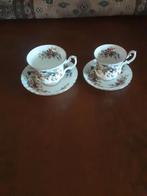 Royal Albert dames en heren kop en schotels Woodland series, Antiek en Kunst, Antiek | Servies los, Ophalen of Verzenden