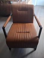 Cognac fauteuil in nieuwstaat., Huis en Inrichting, Fauteuils, Ophalen, Zo goed als nieuw