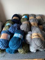 Partij garen groen /grijs/blauw, Ophalen of Verzenden, Breien of Haken, Wol of Garen