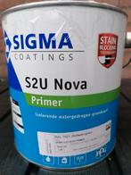 2x sigma  nova primer/gloss 2,5l ral7021., Doe-het-zelf en Verbouw, Verf, Beits en Lak, Ophalen, Nieuw, Verf, Grijs
