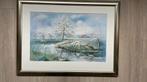 Boerenlandschap schilderij, Ophalen, 50 tot 75 cm, Zo goed als nieuw, Schilderij