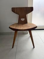 Jacob Kielland houten stoel, Gebruikt, Bruin, Ophalen of Verzenden, Eén