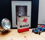 Mobiloil blik 2L pegasus Mobil oil vintage olieblik mancave, Verzamelen, Blikken, Gebruikt, Verzenden