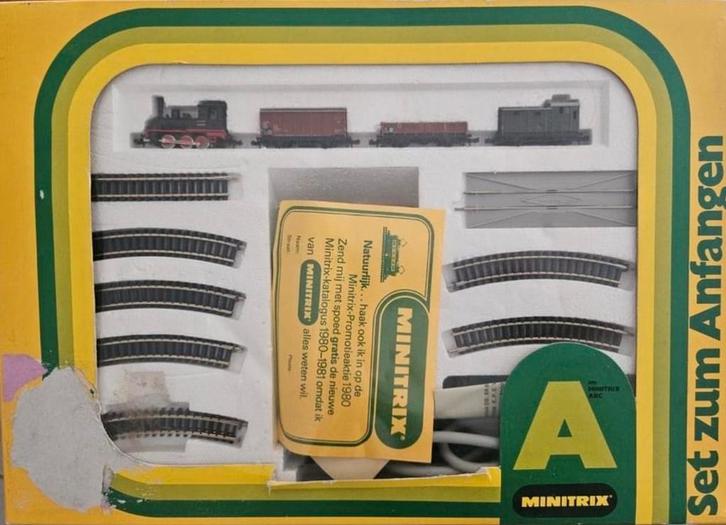 Minitrix starterset 1980. Ongebruikt. Incl. kontrollzettel, Hobby en Vrije tijd, Modeltreinen | Overige schalen, Zo goed als nieuw