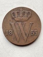 Halve cent 1855 zfr— zeldzaamste uit de serie, Postzegels en Munten, Munten | Nederland, Overige waardes, Ophalen of Verzenden