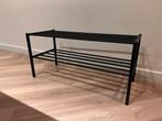 Zwart metaal schoenenrek., Huis en Inrichting, Kasten | Schoenenrekken, Ophalen of Verzenden, Zo goed als nieuw