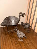 Metalen Vogel Sculpturen Set, Ophalen of Verzenden
